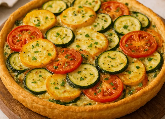 tarte légumes et fromage de montagne